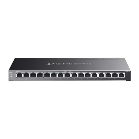 Tp-link omada sg2016p 16-poort gigabit smart switch (zwart, 8x poe+)