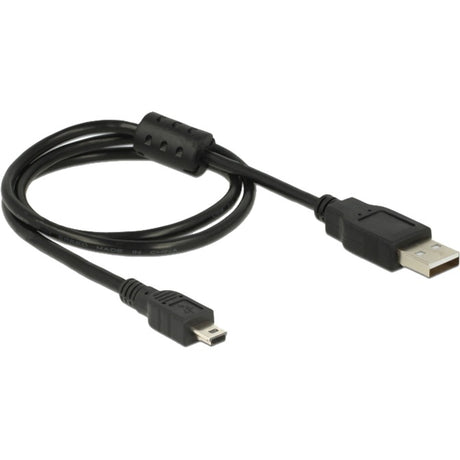 Delock-kabel USB 2.0-A > USB mini-B 5-pin 0,70 m kabel (svart)