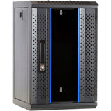 Dsi 10 inch 9U server cabinet with glass door server rack