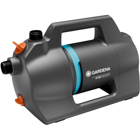 Bomba de rega Gardena 4100 silenciosa (cinza escuro turquesa, 550 watts)