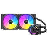 Antec creatlach 240 argb fuaraithe uisce (dubh)