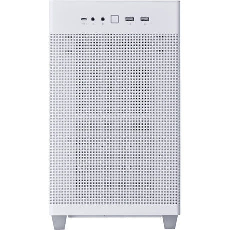 Asus Prime ap201 Midi Tower Gehäuse (wäiss | 2x USB-A | 1x USB-C | temperéiert Glas)