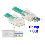 Decking rj45 crimp + geschnidden Plug Cat.6 UTP