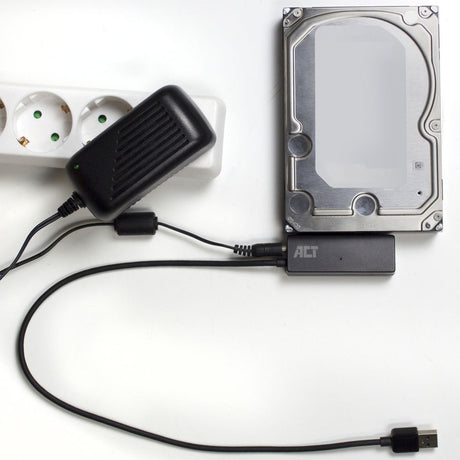 Act Connectivity USB 3.2 Gen1 to 2.5 3.5 palcový SATA adaptérový kábel pre SSD HDD (čierny, USB 3.2 (5 Gbit s))