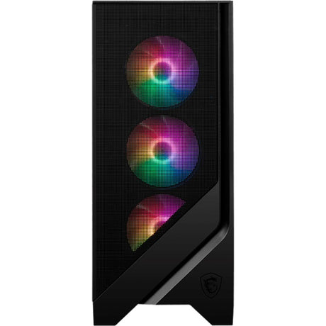 Boîtier tour midi MSI Mag Forge 120A Airflow (noir | 2x USB-A | RVB | Verre trempé)