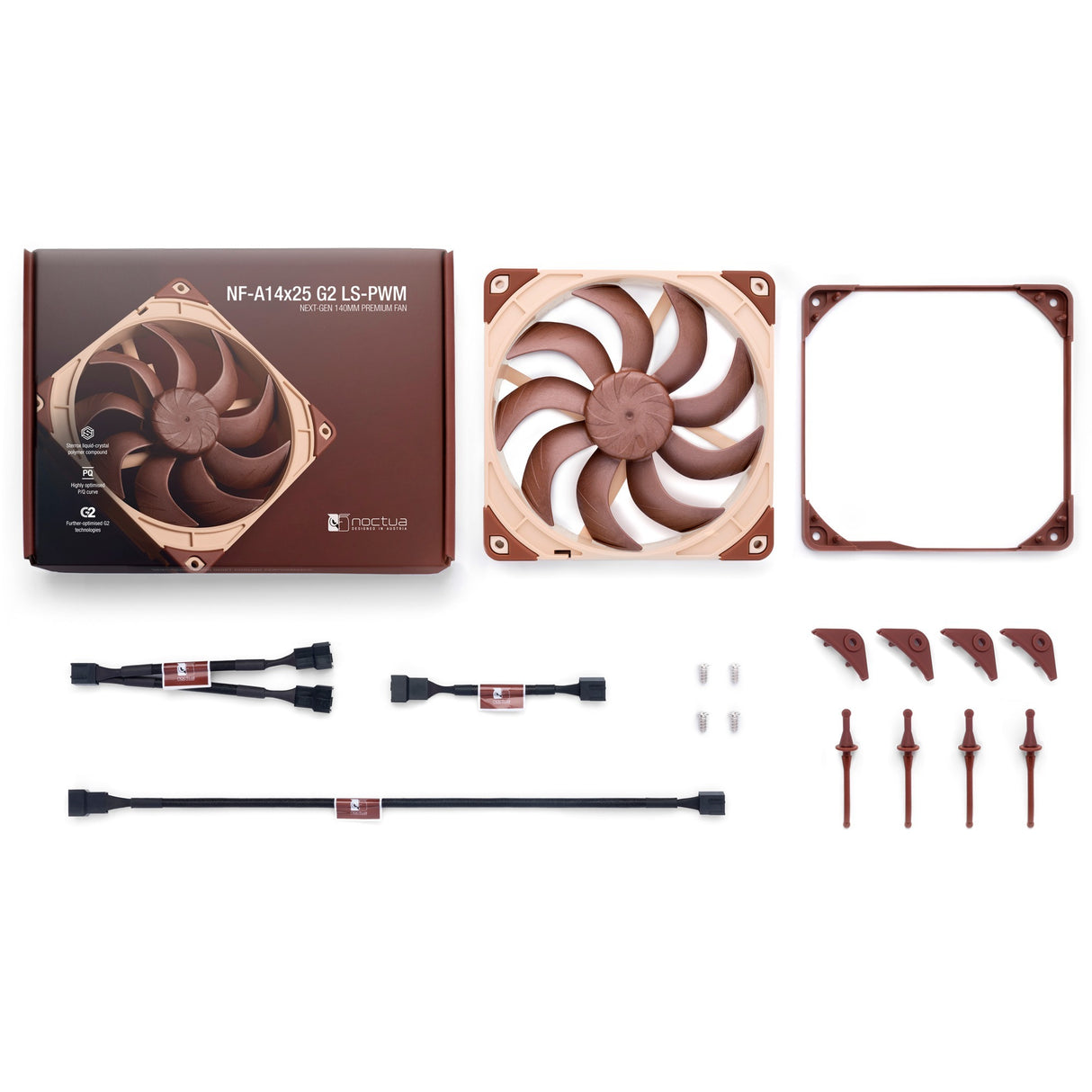 Noctua nf-a14x25 g2 ls-pwm Case Fan (brong, 140 x 140 x 25 mm)