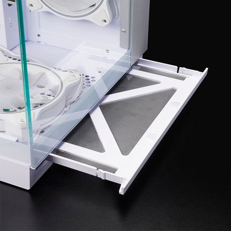 Chieftec Visio Midi Tower housing (white | 2x USB-A | 1x USB-C | RGB | tempered glass)