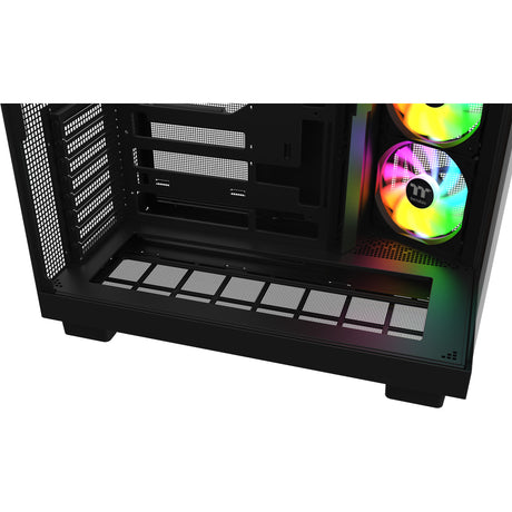 Thermaltake View 380 XL WS ARGB Midi Tower Case (Black Woodgrain | 2x USB-A | 1x USB-C | RGB | Tempered Glass)