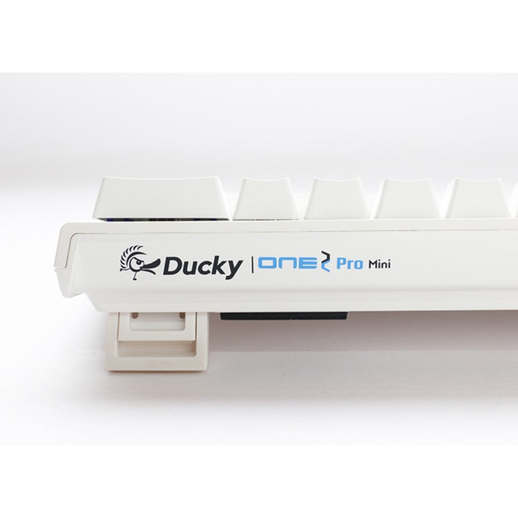 Ducky One 2 Pro Mini White Classic, gaming keyboard (white, US layout, Cherry MX Brown, RGB LED, double-shot PBT, Quack Mechanics, 60%)