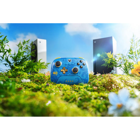 8bitdo Ultimate 3-režimový ovládač pre Xbox – vzácna edícia k 40. výročiu (modro-zlatá, Xbox Series X|S, Xbox One, PC, Bluetooth USB-C 2.4 GHz)