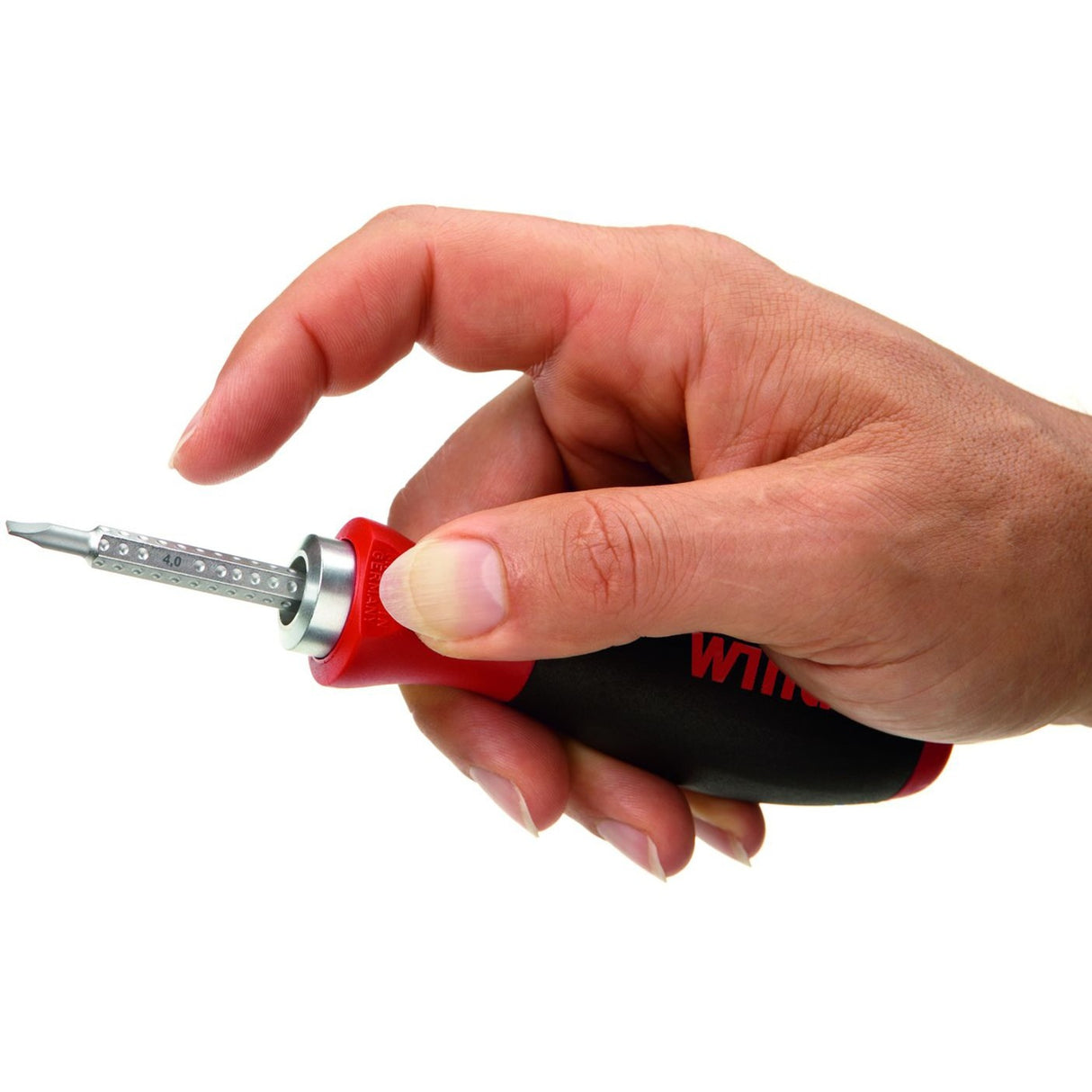 Wiha Screwdriver with Interchangeable Blade Set System 6 (black red, 12-piece)