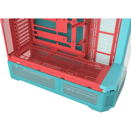 Thermaltake view 600 tg mint jordbær stort tårnhus (myntebær | 2x USB-A | 1x USB-C | herdet glass)
