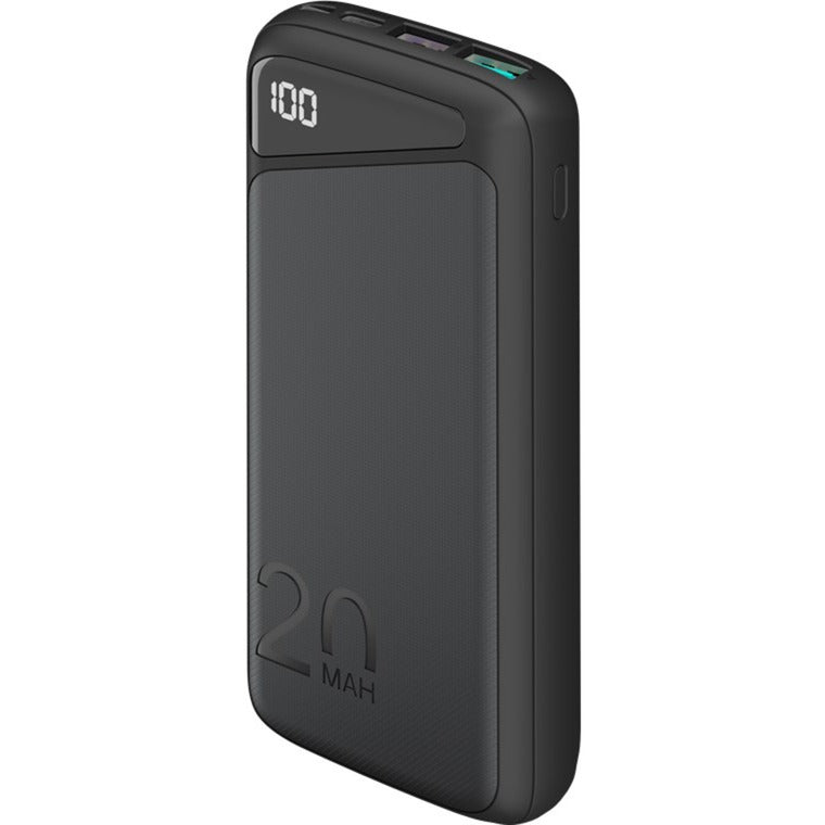 Goobay Quick Charge Power Bank 20.000 mah - 74 Wh (schwaarz, USB-C PD, QC 3.0)