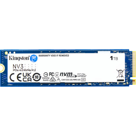 Kingston nv3 1tb ssd (snv3s 1000g, pcie 4.0 x4, nvme, m.2 2280)