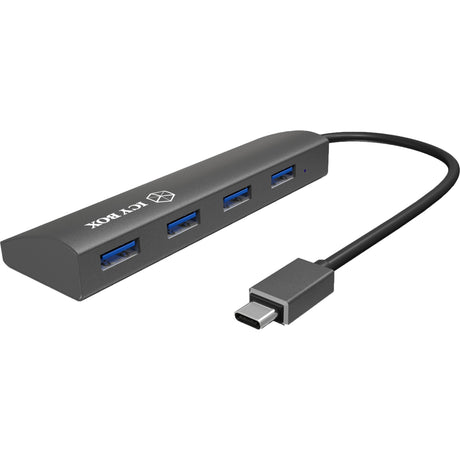 Ledo dėžė ib-ac6405-c USB šakotuvas (antracito, usb tipo c šakotuvas)