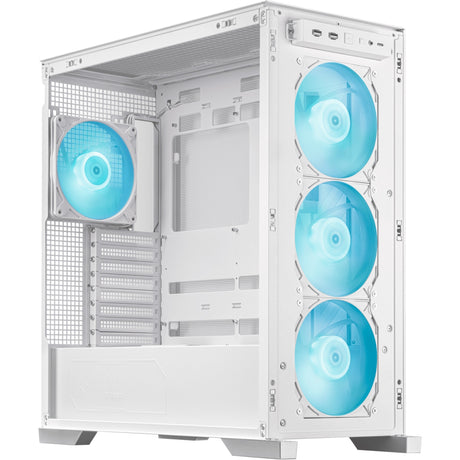 Asus tuf gaming gt302 argb midi bokšto korpusas (baltas | 2x usb-a | 1x usb-c | rgb | grūdintas stiklas)