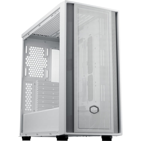 Chladič masterbox 600 lite midi tower (bílý | 2x USB-A | 1x USB-C | RGB | tvrzené sklo)