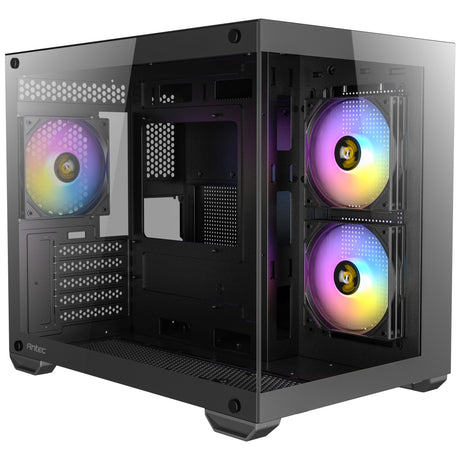 Antec cx600m argb mini tower housing (black | 3x usb-a | tempered glass)