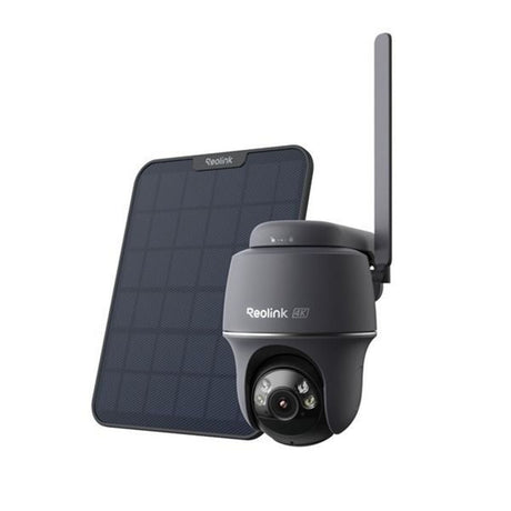 Reolink G440 Plus Solar, 4K 8MP Wireless 4G LTE Battery Camera (Black, with 6W Solar Panel)
