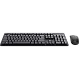 Trust Ody II Silent Wireless Tastatur a Maus Set Desktop Set (schwaarz, US Layout (QWERTY), Membran, 100%, 800 dpi - 1.600 dpi)