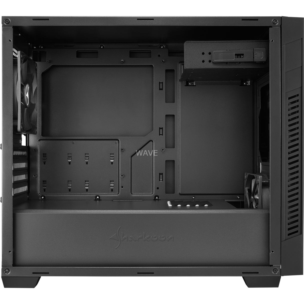 Sharkoon S1000 Midi Tower Case (Black | 2x USB-A)