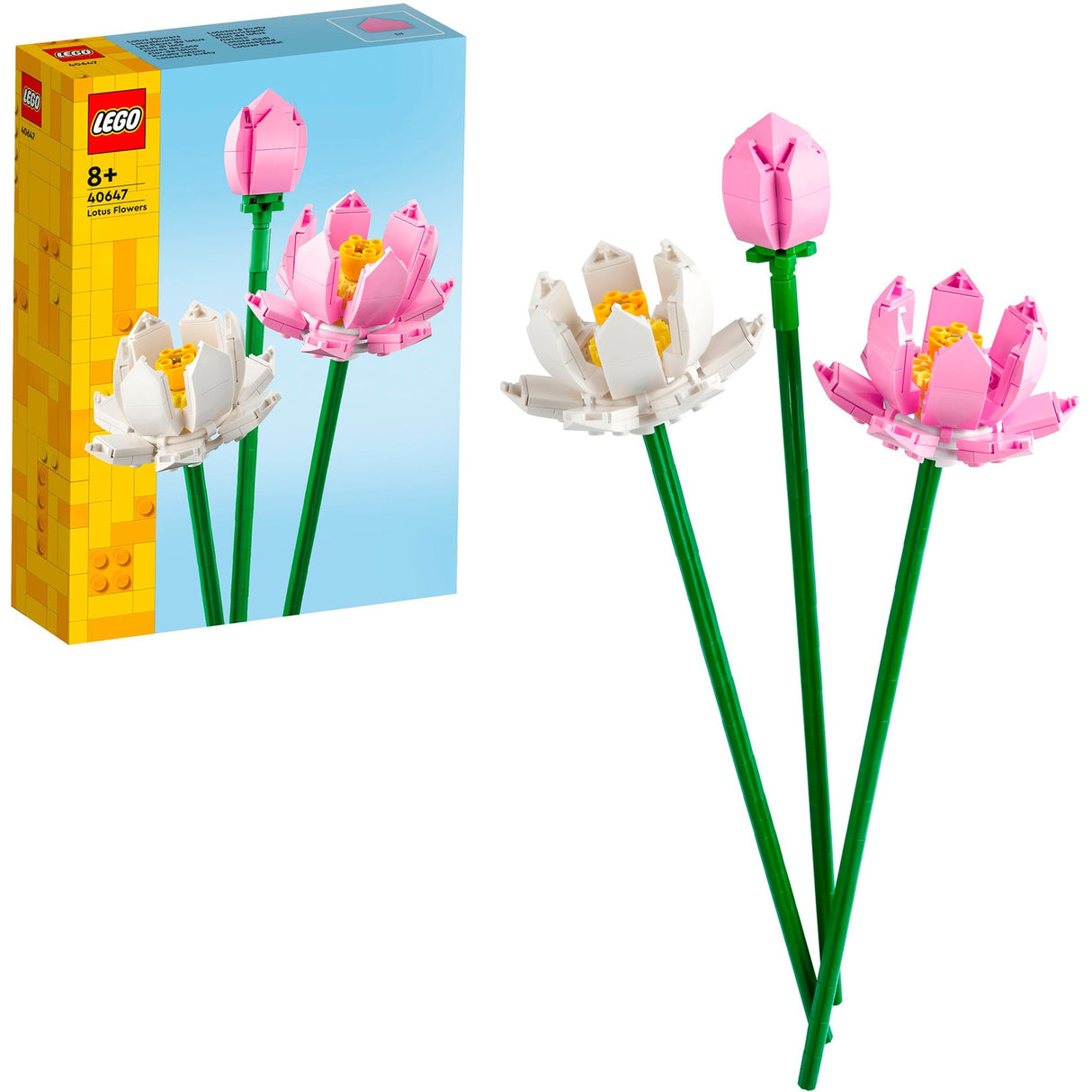 Lego icônicas flores de lótus - coleção botânica - 40647