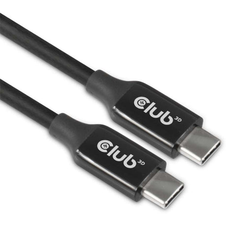 Club 3D USB-C 3.2 gen2 > USB-C aktiv bi-directional Kabel (schwaarz, 5 Meter, 8k 60hz)