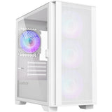 Montech AIR 100 ARGB Mini Tower Case (White | 3x USB-A | Tempered Glass)