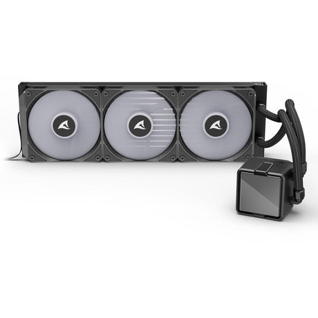 Sharkoon s100 argb water cooling (black, 4-pin pwm fan connector)