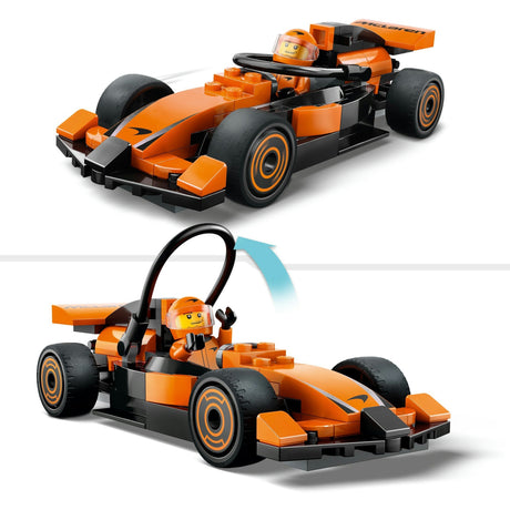 Lego city 60442 f1 driver with mclaren racing car