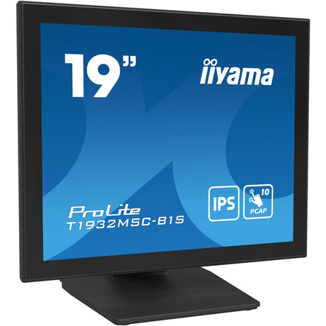 Iiyama prolite t1932msc-b1s 19 berøringsskjermskjerm (svart, hdmi, displayport, vga)