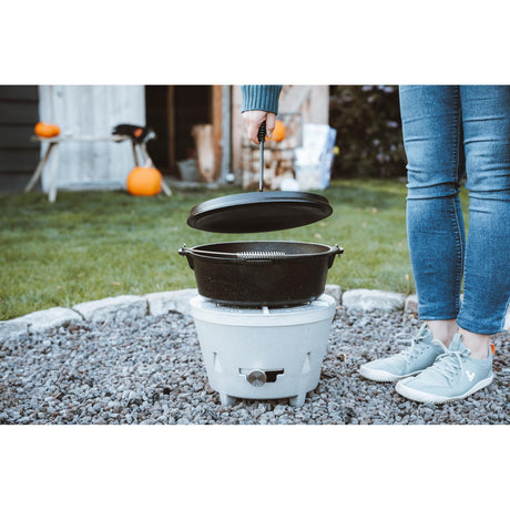 The windmill dutch oven 6 qt zonder pootjes kookpan (zwart, ø 31,5 cm | 5.9 liter)