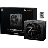 Be quiet! straight power 12 platinum modular 750 watt power supply (black, 1x 12v-2x6, 4x pcie)