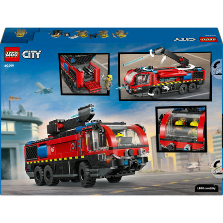 Lego City - zabawka konstrukcyjna wozu strażackiego na lotnisku (60499)