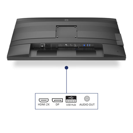 Philips 24b2g5200 23.8 monitor (zilver zwart, vga, hdmi, displayport, usb, audio, 100 hz)