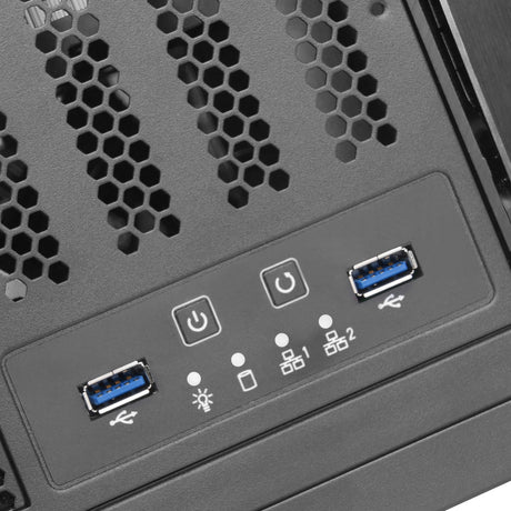 Silverstone RM41-H08 Rackgehäuse (schwaarz | 2x USB-A 3.2 (5 Gbit s))