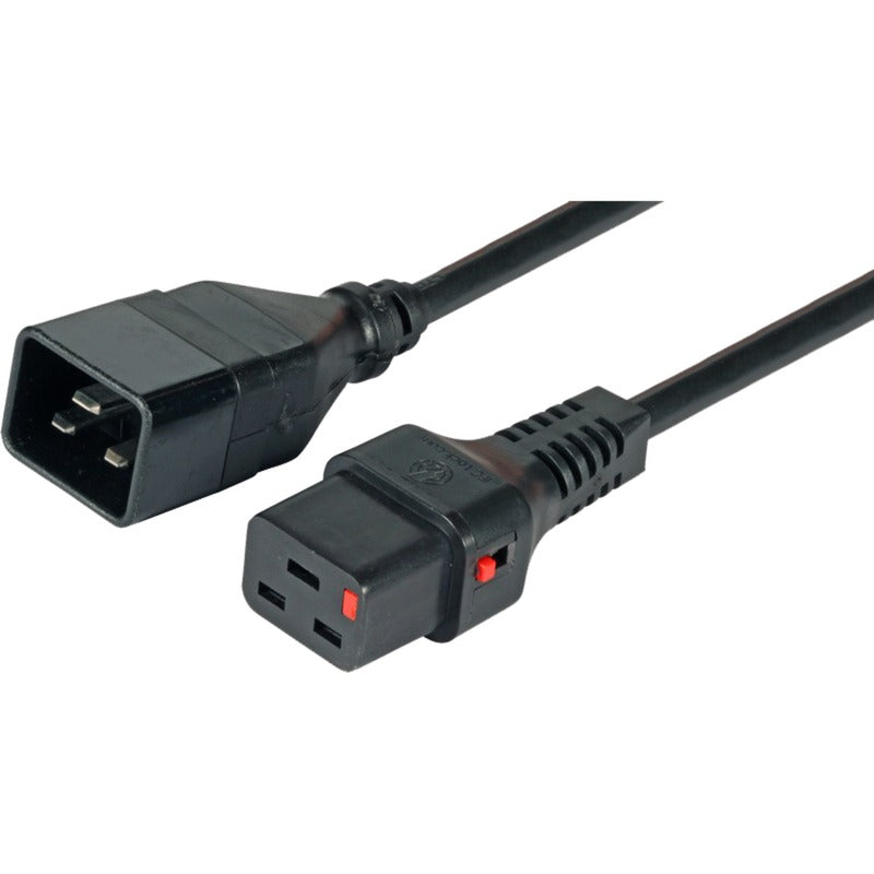 Power cable c19-c20 iec lock (black, 3 meter)