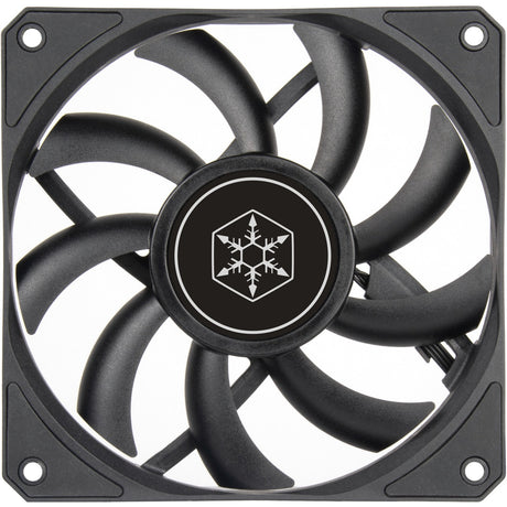 Silverstone air slimer 120 fallfläkt (svart, 120 x 15 x 120 mm, pwm)