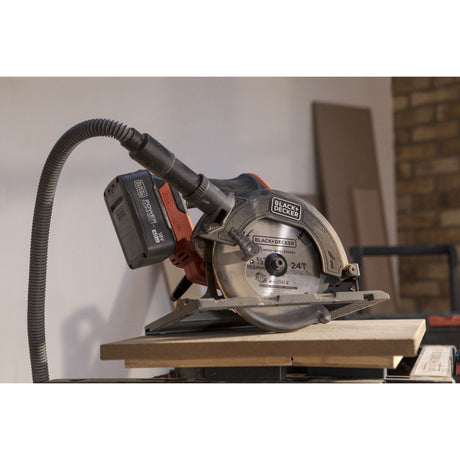 Black+Decker 18V Brushless Circular Saw 165mm Handheld Circular Saw (Black Orange, Battery and Charger Not Included)