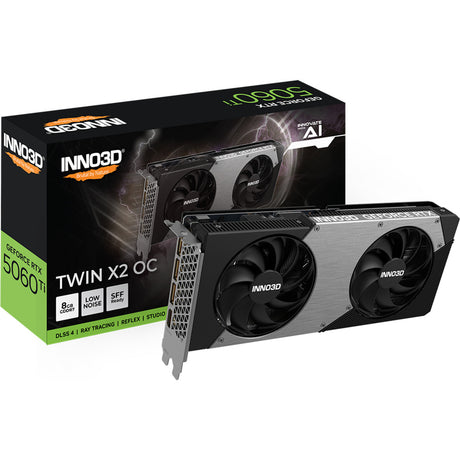 Inno3d n506t2-08d7-193075n geforce rtx™ 5060 ti 8GB twin x2, 8 GB, GDDR7, 128-bit, 650 W