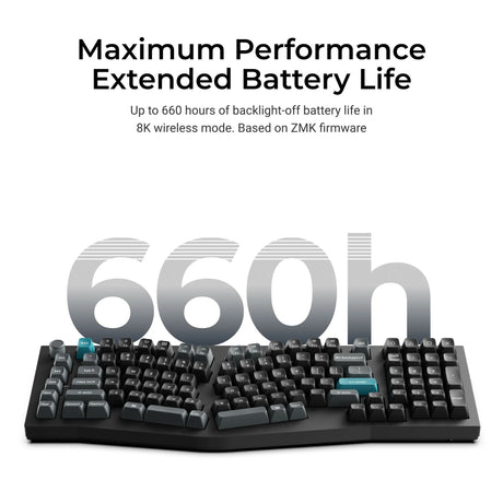 Keychron q13 ultra-m1 8k wireless custom mechanical keyboard (black, us layout (qwerty), silk pom red, 96%, rgb, hot swap, 8k, 2.4 ghz | bluetooth 5.2 | usb-c)