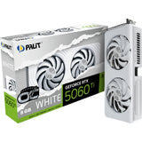 Palit geforce rtx 5060 ti oc white 8gb graphics card (white, dlss 4, 3x display port, 1x hdmi 2.1)
