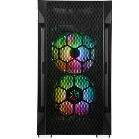 Silverstone SST-FAH1MB-PRO Midi Tower Case (Black | 3x USB-A | RGB | Tempered Glass)