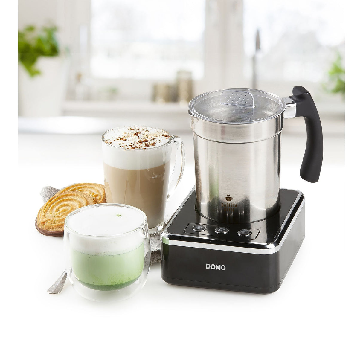 Domo Milk frother do717mf (stainless steel black)