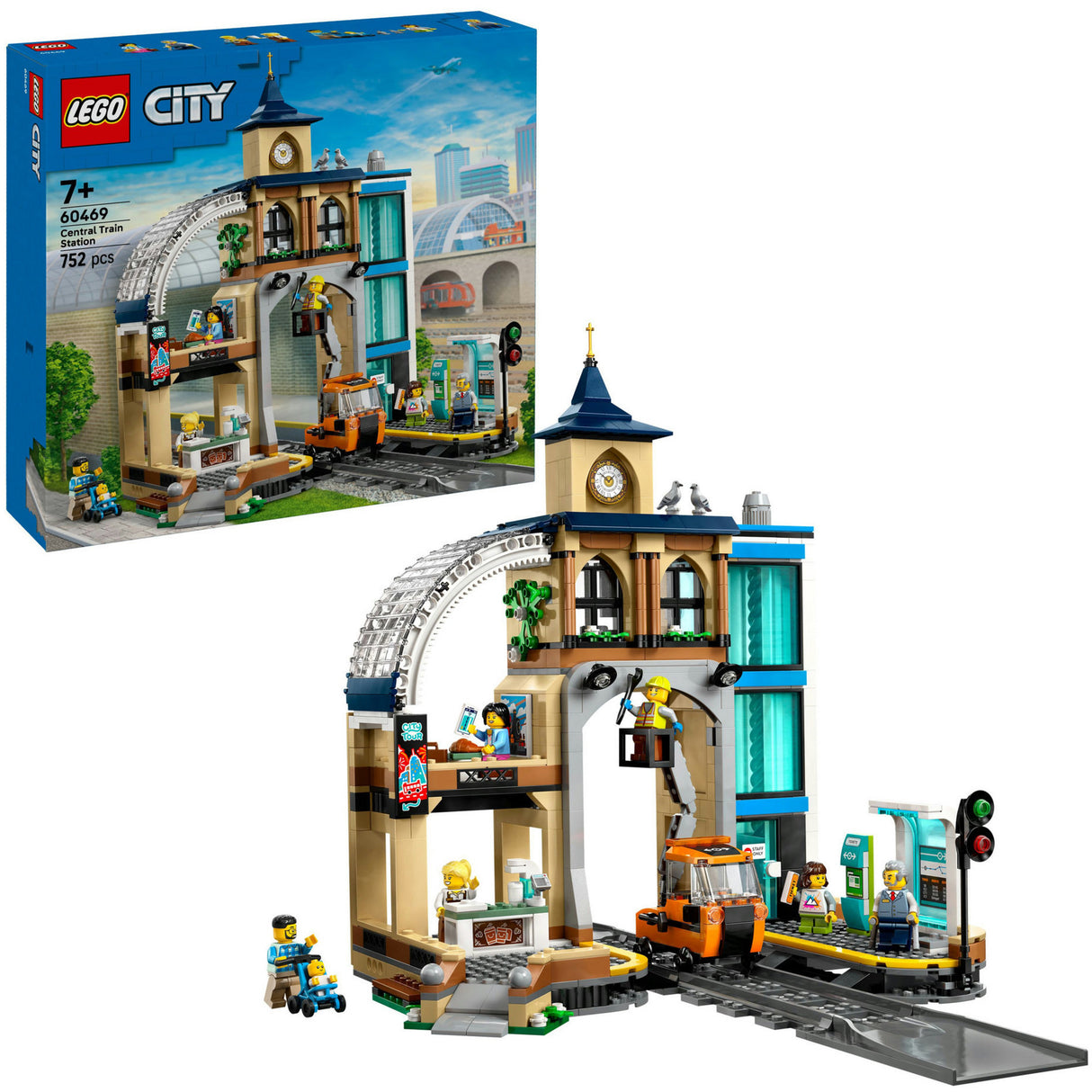 Lego ® city centraal station, bouwspeelgoedset - 60469