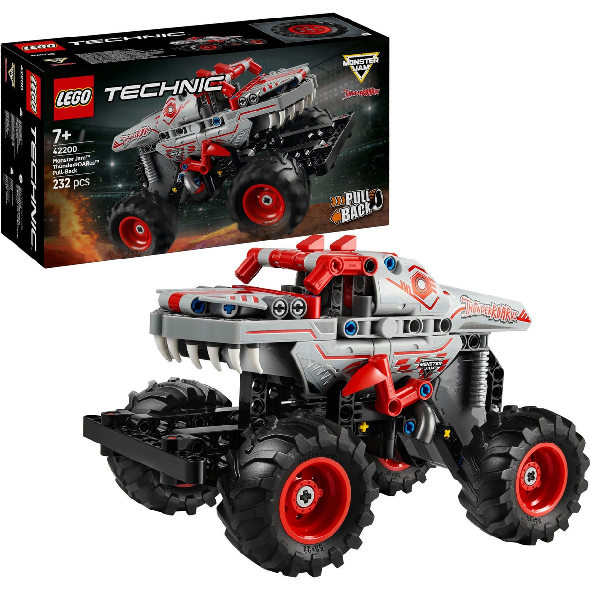 Lego Technic 42200 Monster Jam Thunderroarus Pull Back