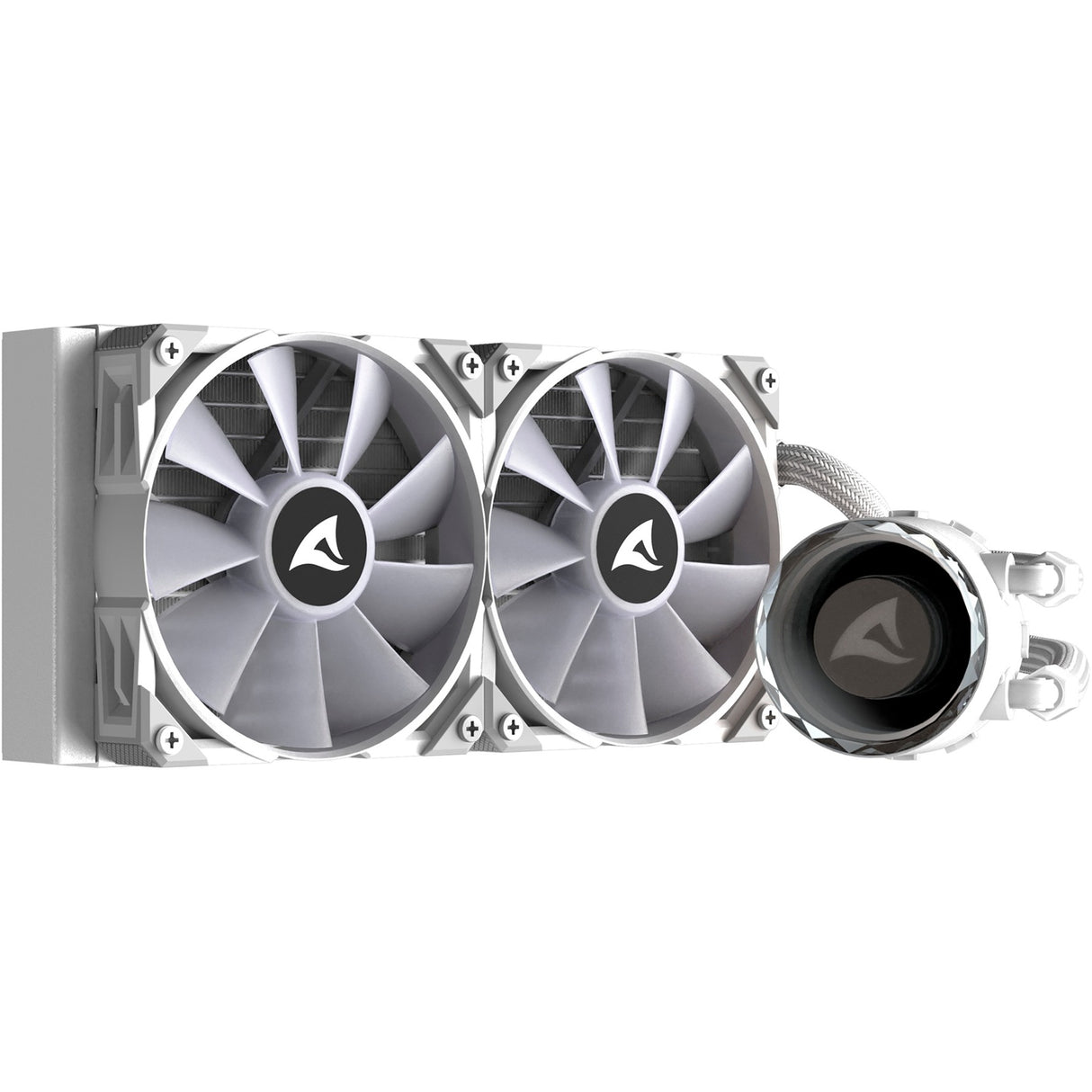 Sharkoon S80 RGB White Water Cooling (White, 4-pin PWM Fan Connector)
