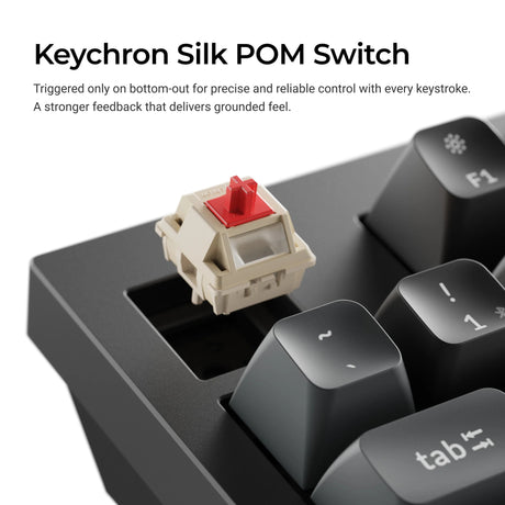 Keychron Q5 Ultra-M3 8K Wireless Custom Mechanical Keyboard (Black, US Layout (QWERTY), Silk POM Banana, 96%, RGB, Hot Swap, 8K, 2.4 GHz | Bluetooth 5.2 | USB-C)