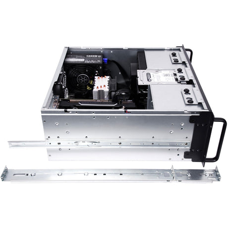 Silverstone RM41-H08 Rackgehäuse (schwaarz | 2x USB-A 3.2 (5 Gbit s))