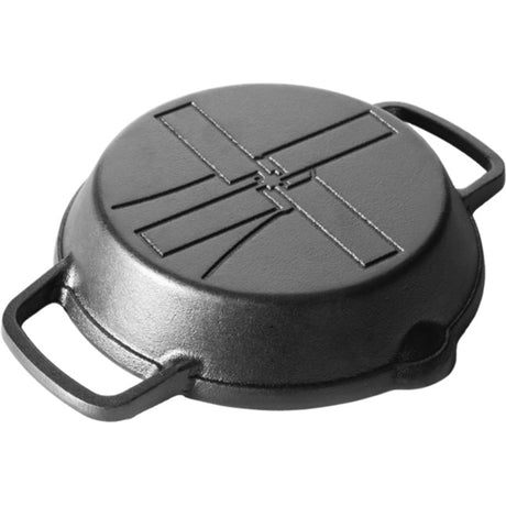 The windmill skillet s met 2 handvatten bak- braadpan (zwart, ø 16 cm)